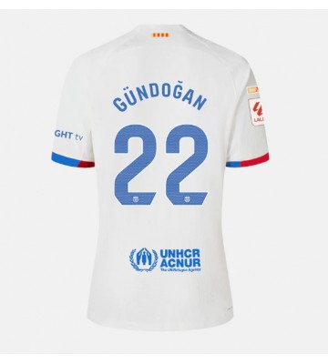 Barcelona Ilkay Gundogan #22 Koszulka Wyjazdowych 2023-24 Krótki Rękaw